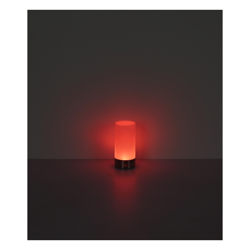Globo - LED RGBW prigušiva dodirna spoljna stona lampa LED/1,8W/5V 1500 mAh IP44 mat hrom