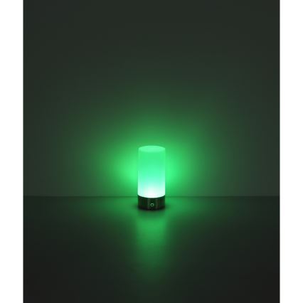 Globo - LED RGBW prigušiva dodirna spoljna stona lampa LED/1,8W/5V 1500 mAh IP44 mat hrom