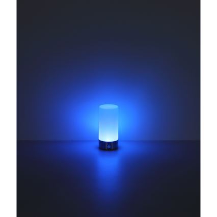 Globo - LED RGBW prigušiva dodirna spoljna stona lampa LED/1,8W/5V 1500 mAh IP44 mat hrom