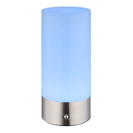 Globo - LED RGBW prigušiva dodirna spoljna stona lampa LED/1,8W/5V 1500 mAh IP44 mat hrom