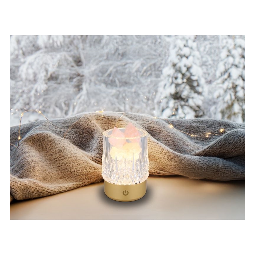 Globo - LED prigušiva dodirna stona lampa LED/1W/5V 3000K 1200 mAh zlatna