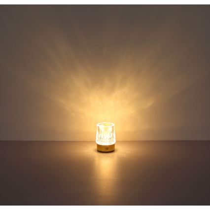 Globo - LED prigušiva dodirna stona lampa LED/1W/5V 3000K 1200 mAh zlatna