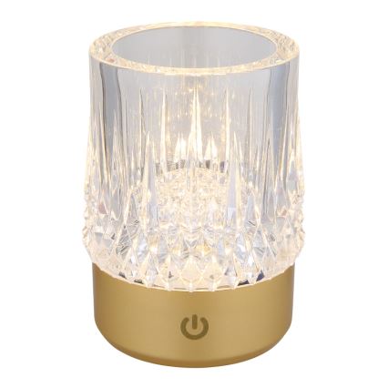 Globo - LED prigušiva dodirna stona lampa LED/1W/5V 3000K 1200 mAh zlatna