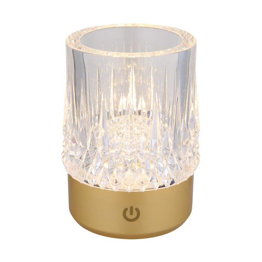 Globo - LED prigušiva dodirna stona lampa LED/1W/5V 3000K 1200 mAh zlatna