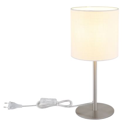 Globo - Stona lampa 1xE27/40W/230V bela