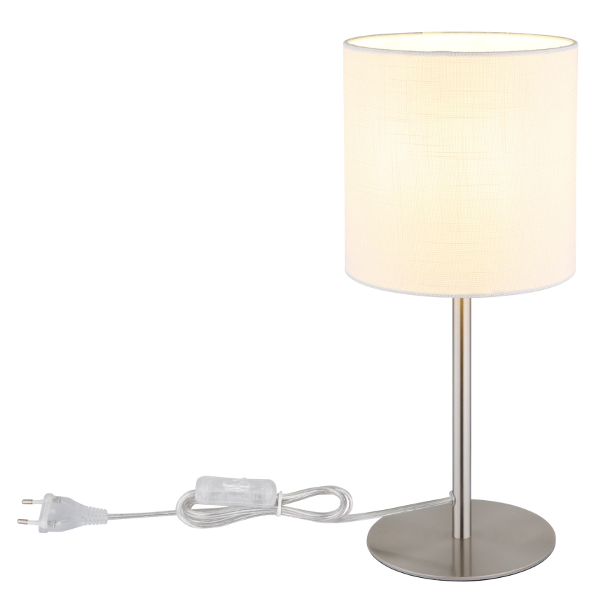 Globo - Stona lampa 1xE27/40W/230V bela