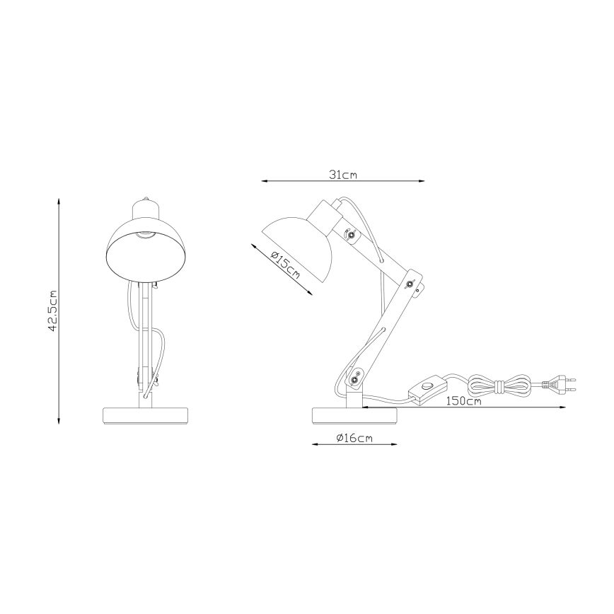 Globo - Stona lampa 1xE27/40W/230V buk