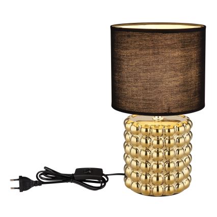 Globo - Stona lampa 1xE14/40W/230V crna/zlatna