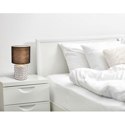 Globo - Stona lampa 1xE14/40W/230V crna/srebrna