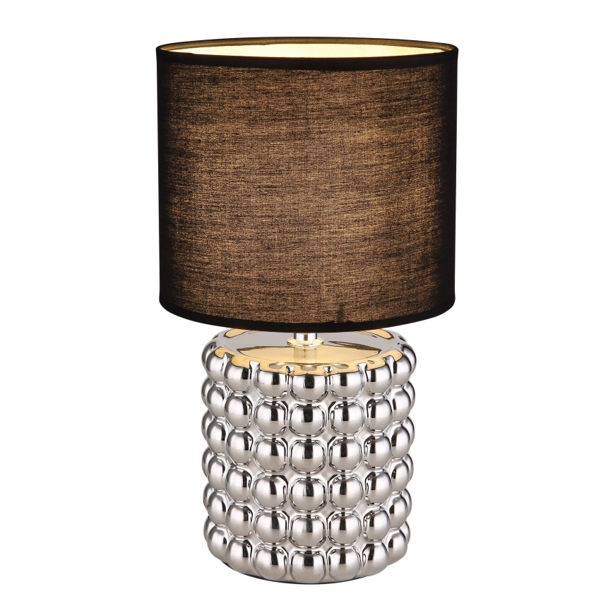 Globo - Stona lampa 1xE14/40W/230V crna/srebrna