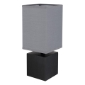 Globo 21628ALU - Stona lampa VALENTINO 1xE27/7W/230V crna/antracit