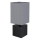 Globo 21628ALU - Stona lampa VALENTINO 1xE27/7W/230V crna/antracit