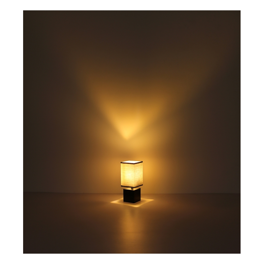 Globo 21628ALU - Stona lampa VALENTINO 1xE27/7W/230V crna/antracit