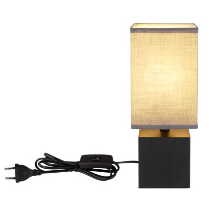 Globo 21628ALU - Stona lampa VALENTINO 1xE27/7W/230V crna/antracit