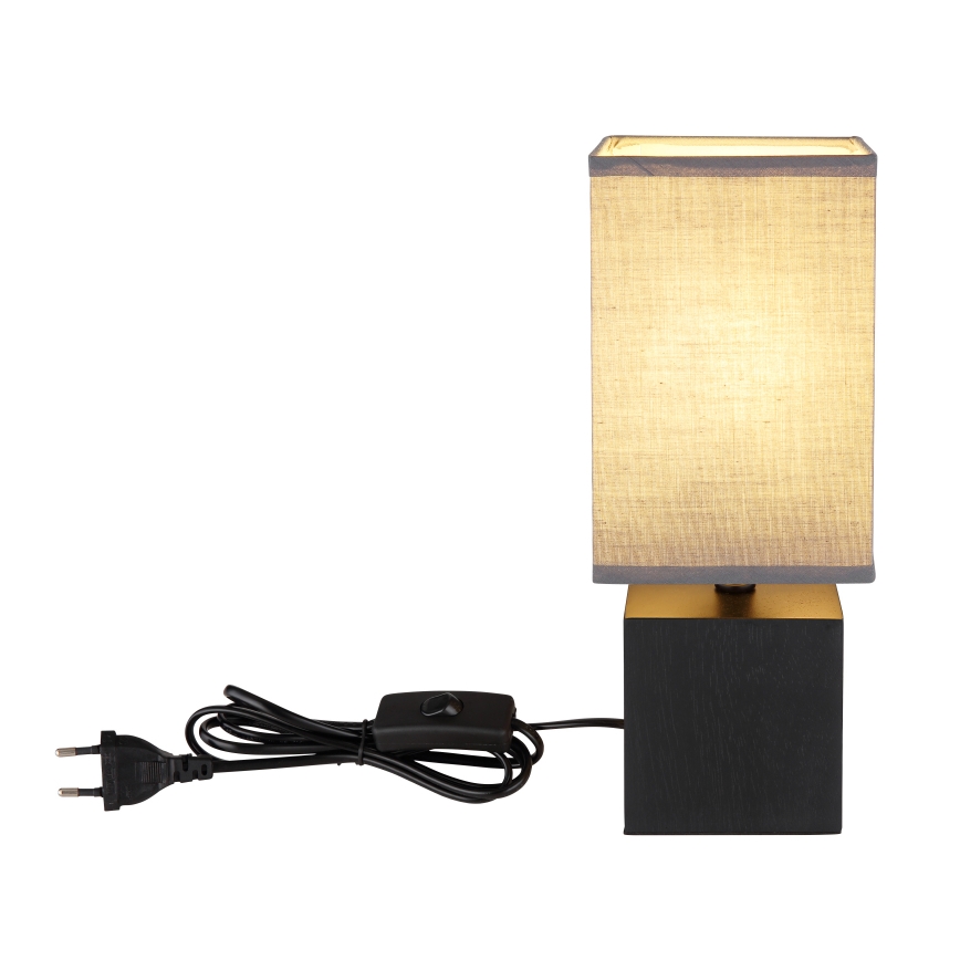 Globo 21628ALU - Stona lampa VALENTINO 1xE27/7W/230V crna/antracit