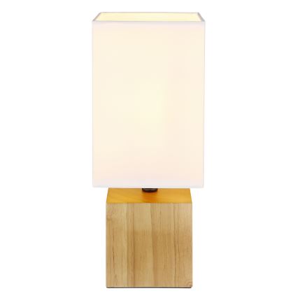 Globo - Stona lampa 1xE27/7W/230V bela/braon