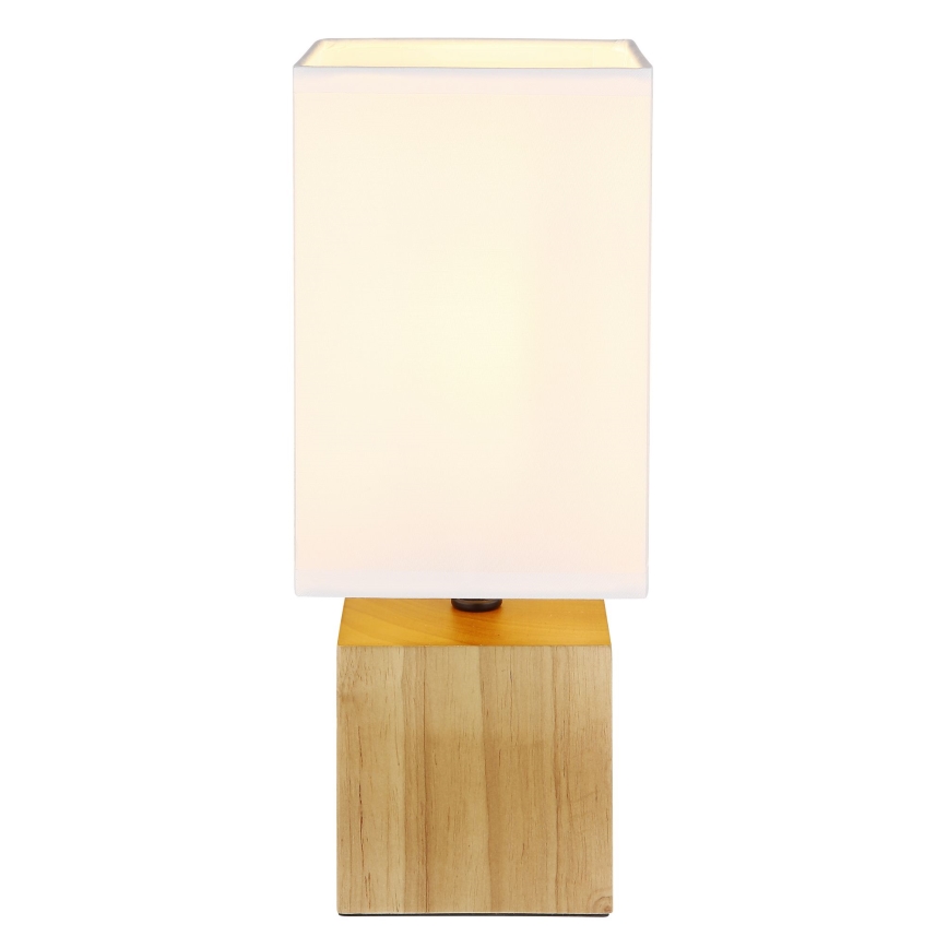 Globo - Stona lampa 1xE27/7W/230V bela/braon