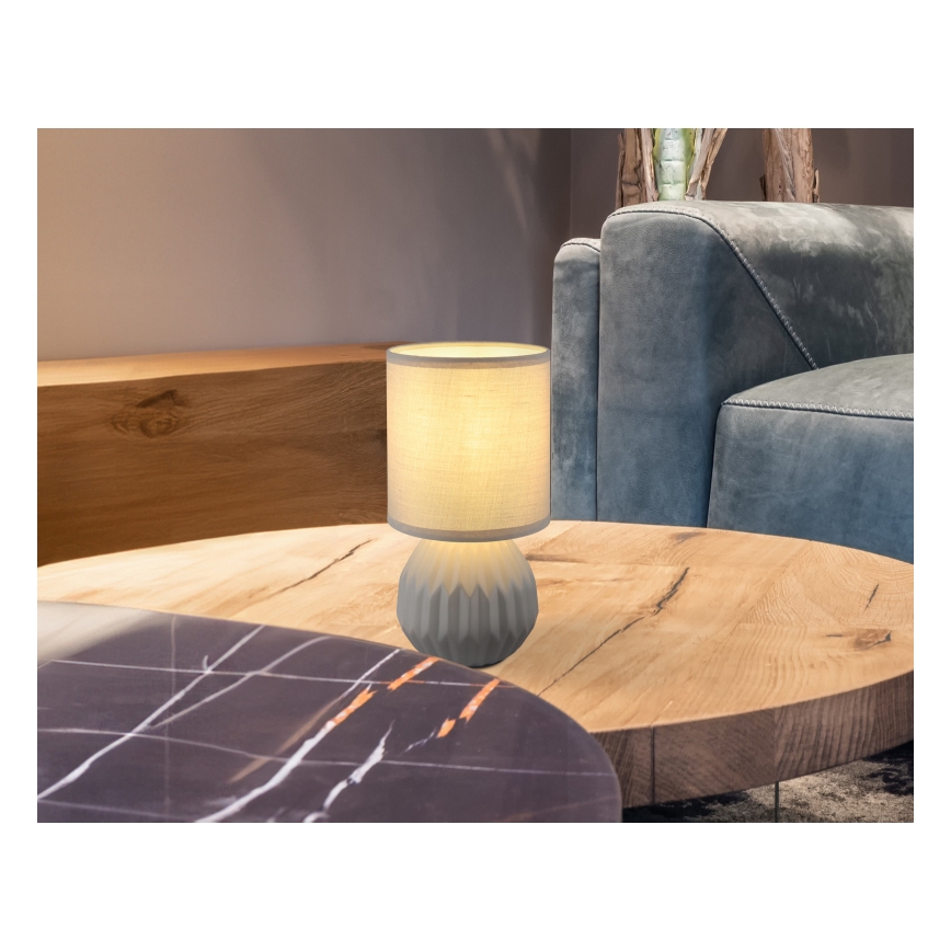 Globo - Stona lampa 1xE14/40W/230V siva