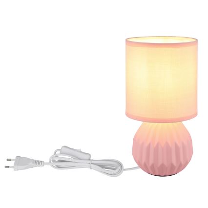 Globo - Stona lampa 1xE14/40W/230V ružičasta