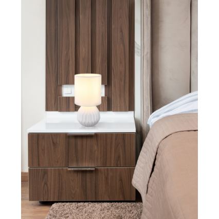 Globo - Stona lampa 1xE14/40W/230V bela