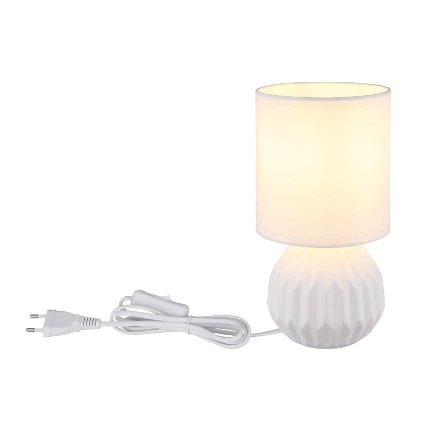 Globo - Stona lampa 1xE14/40W/230V bela