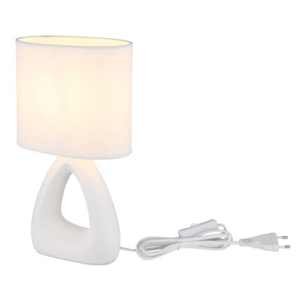 Globo - Stona lampa 1xE14/40W/230V bela