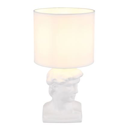 Globo - Stona lampa 1xE14/40W/230V bela
