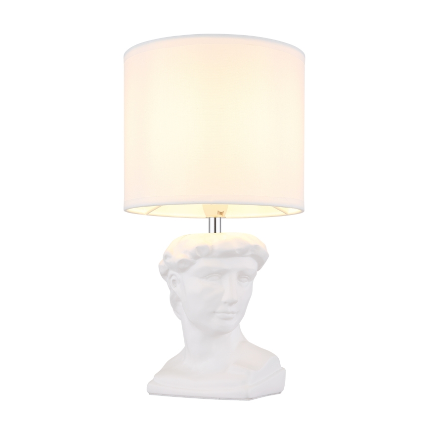 Globo - Stona lampa 1xE14/40W/230V bela