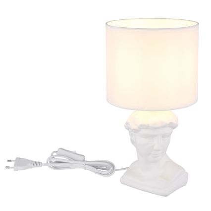 Globo - Stona lampa 1xE14/40W/230V bela