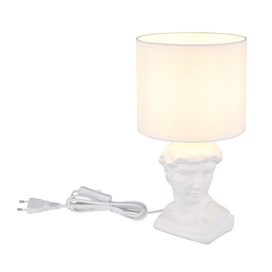 Globo - Stona lampa 1xE14/40W/230V bela