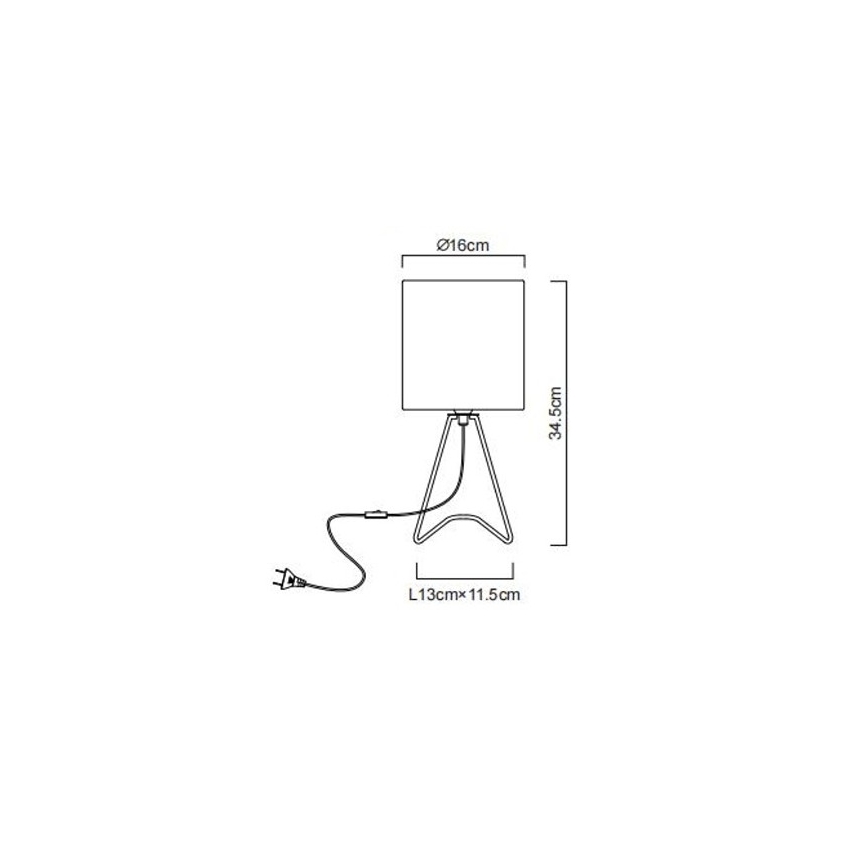 Globo - Stona lampa 1xE14/40W/230V siva