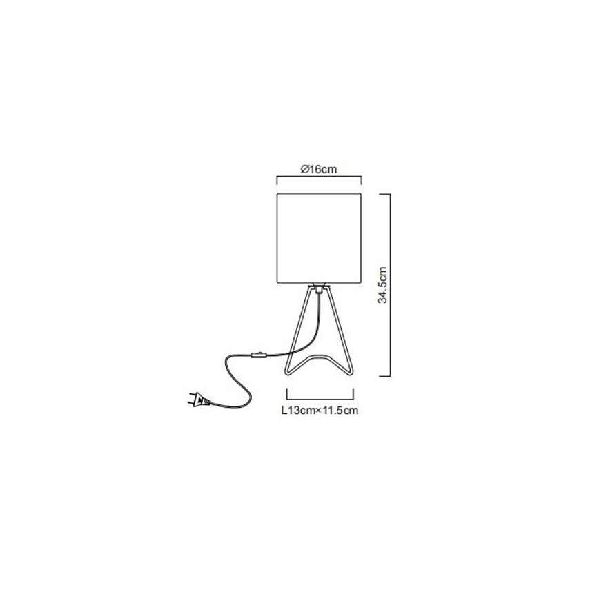 Globo - Stona lampa 1xE14/40W/230V crna