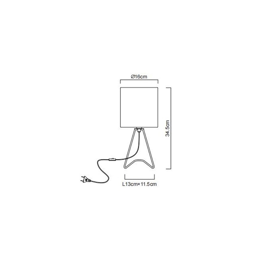 Globo - Stona lampa 1xE14/40W/230V bela