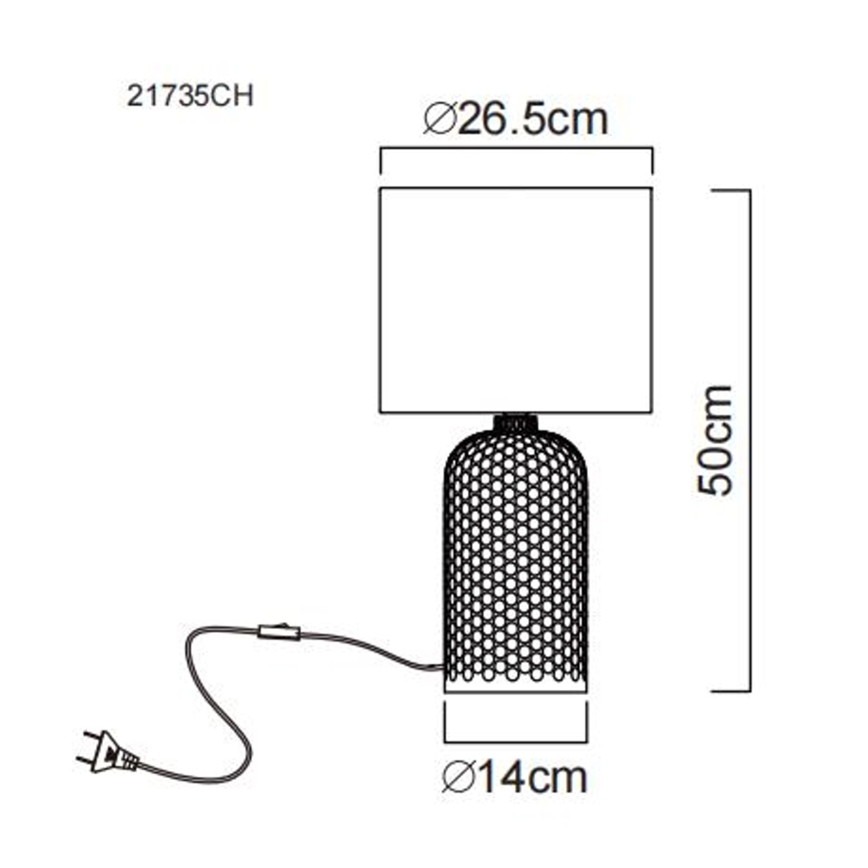 Globo - Stona lampa 1xE27/60W/230V bež