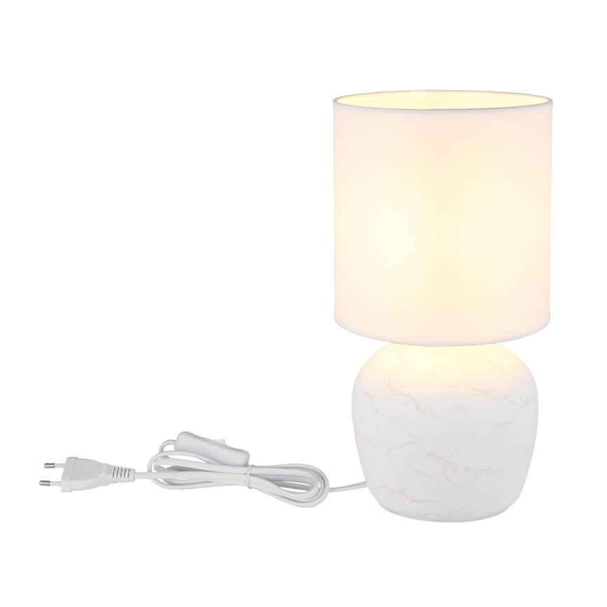 Globo - Stona lampa 1xE14/40W/230V bela