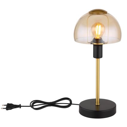 Globo - Stona lampa na dodir 1xE14/25W/230V crna/zlatna