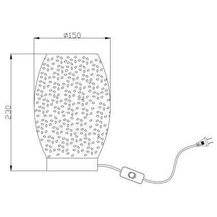 Globo - Stona lampa 1xE27/40W/230V