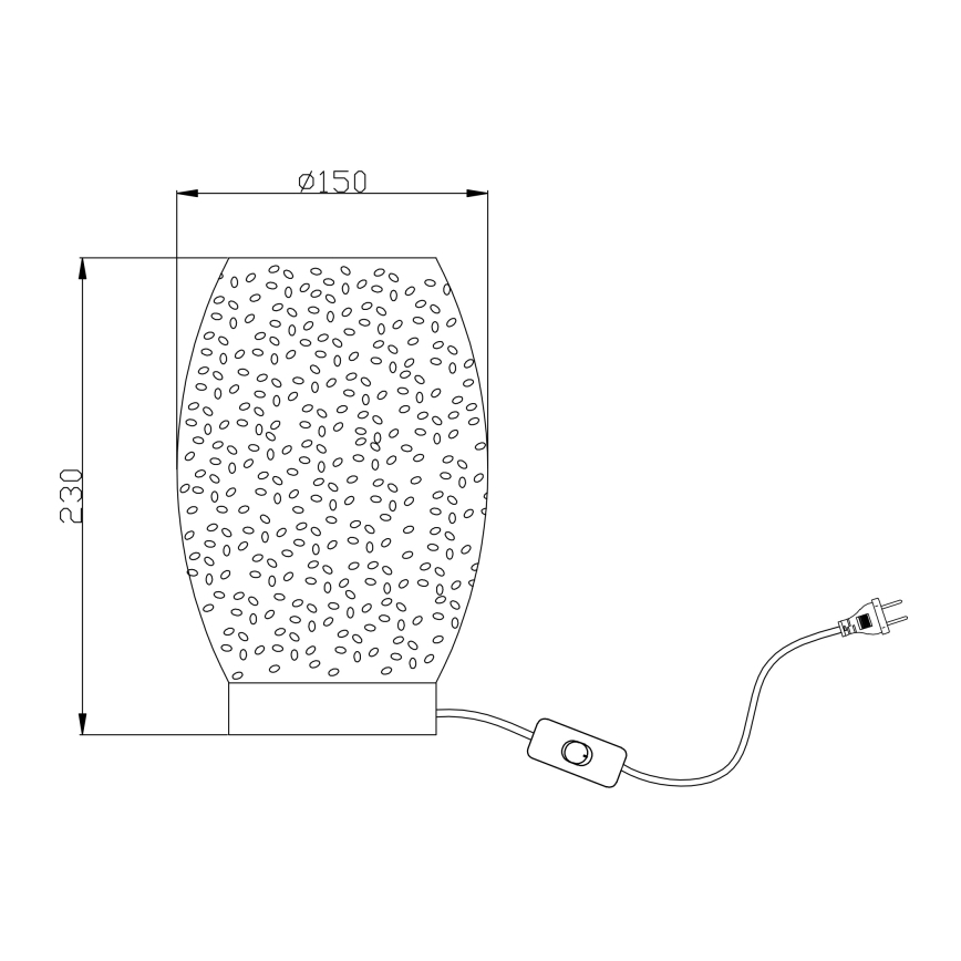 Globo - Stona lampa 1xE27/40W/230V