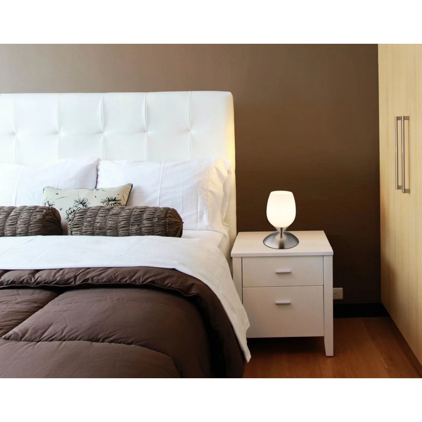 Globo - Stona lampa na dodir 1xE14/25W/230V matni hrom