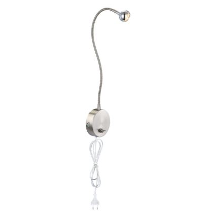 Globo - fleksibilna LED lampica LED/3W/230V, sjajni hrom