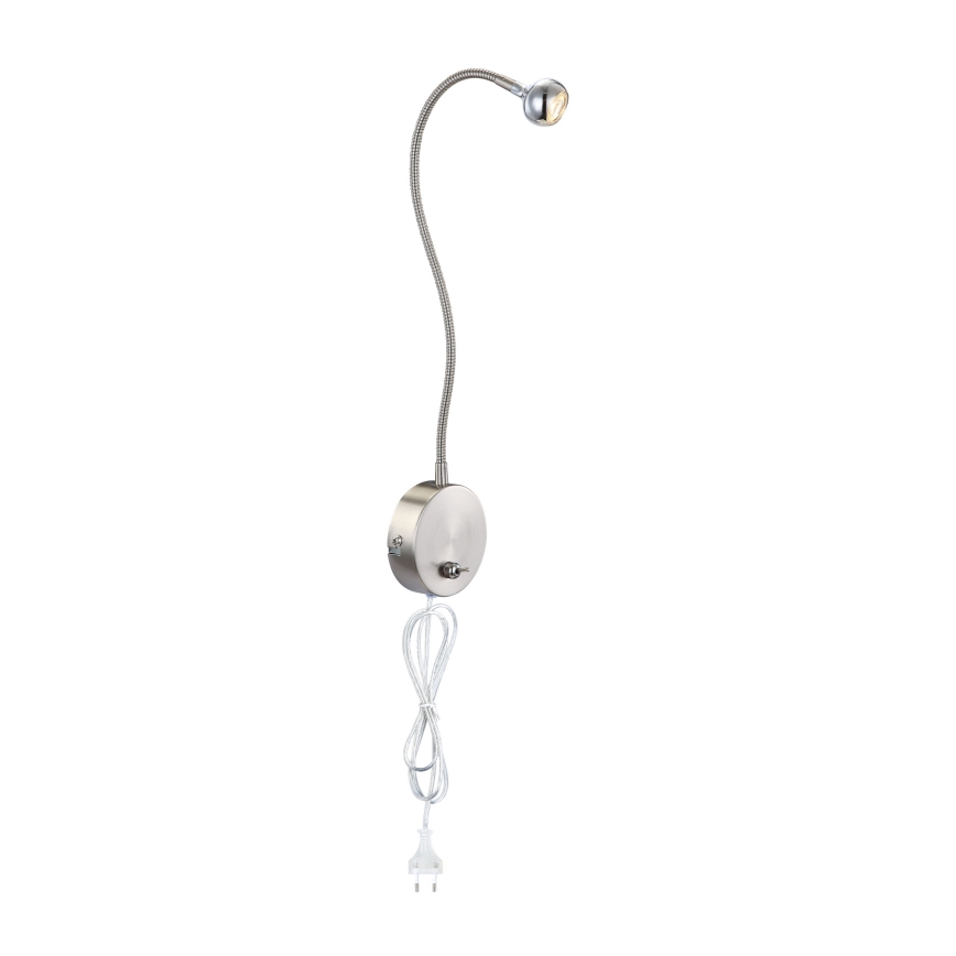 Globo - fleksibilna LED lampica LED/3W/230V, sjajni hrom
