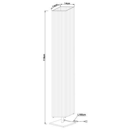 Globo - Stojeća lampa 2xE27/40W/230V