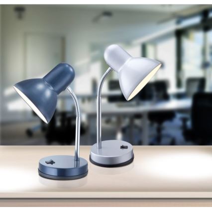 Globo - Stona lampa 1xE27/40W/230V plava