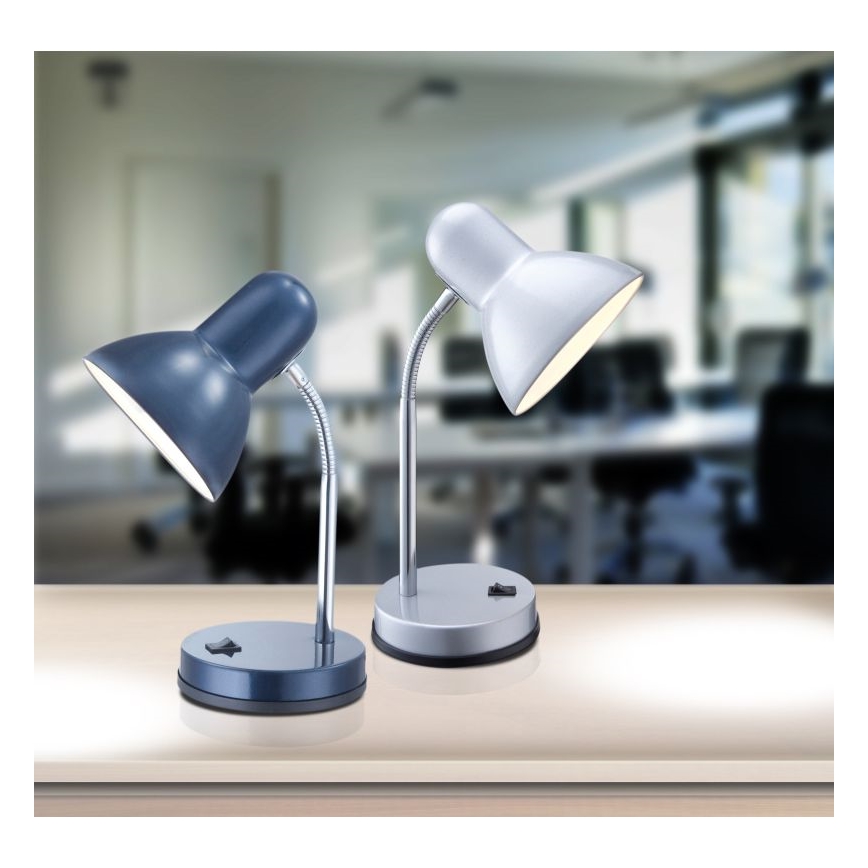 Globo - Stona lampa 1xE27/40W/230V plava