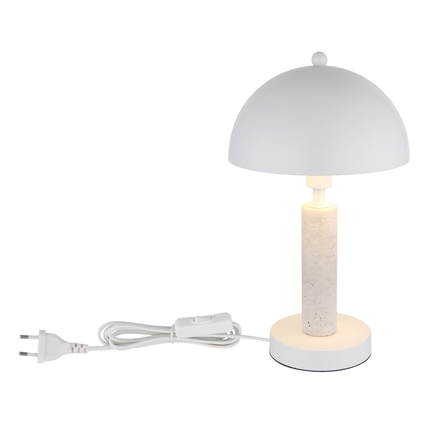 Globo - Stona lampa 1xE14/40W/230V bela