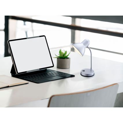 Globo - Stona lampa 1xE27/40W/230V srebrna