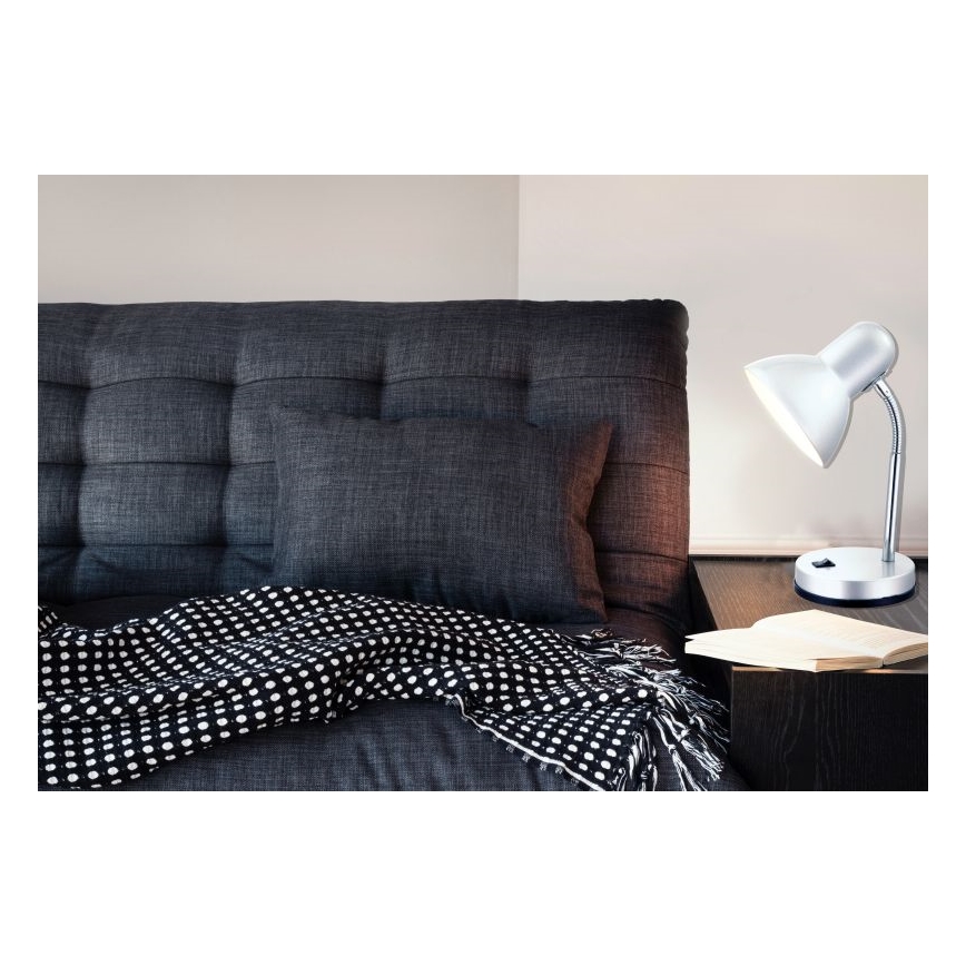 Globo - Stona lampa 1xE27/40W/230V srebrna