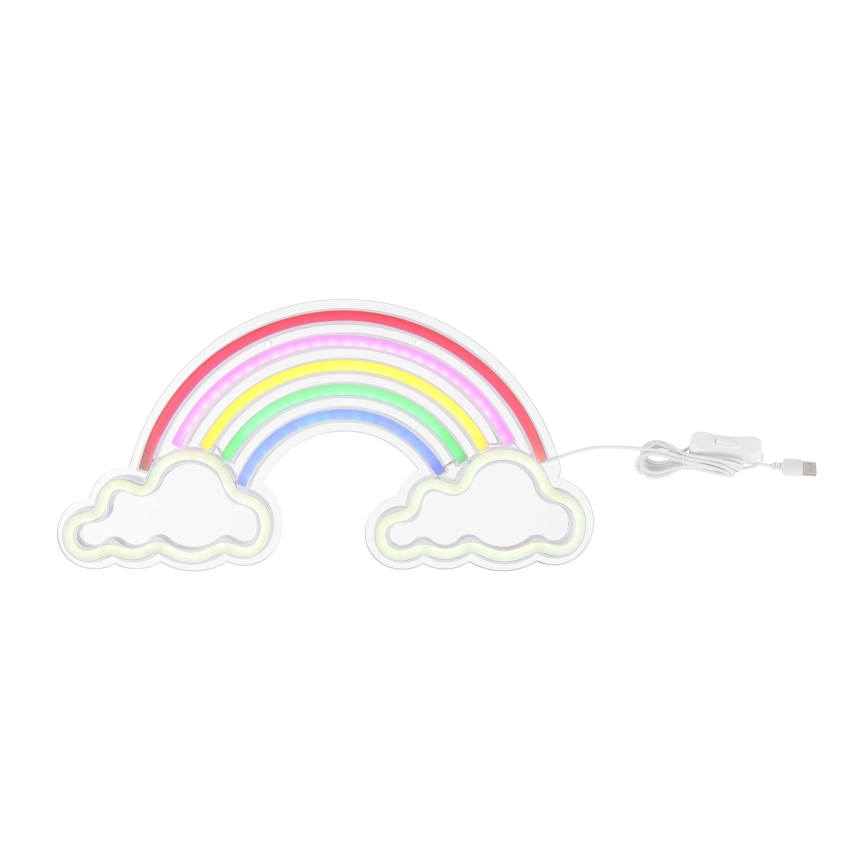 Globo - LED neonska zidna dekoracija LED/3W/USB duga