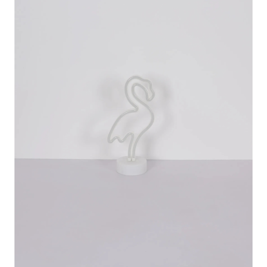Globo - LED neonska stona dekoracija LED/2W/3xAA flamingo