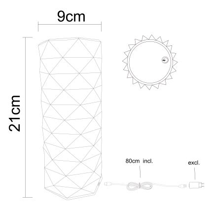 Globo - LED prigušiva dodirna stona lampa LED/1W/5V 2700/4000/6500K 800 mAh